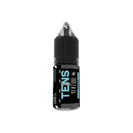 3mg Tens 50/50 10ml (50VG/50PG) - (Full Box) Pack Of 10 - Flavour: Walter Red