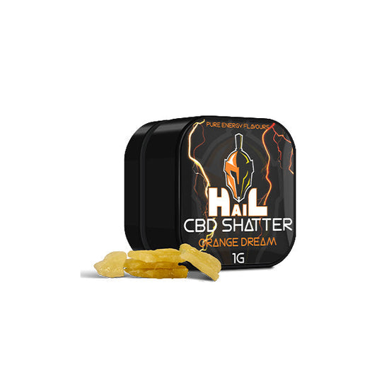 Hail Energy 98% CBD Shatter - 1g - Flavour: Orange Dream