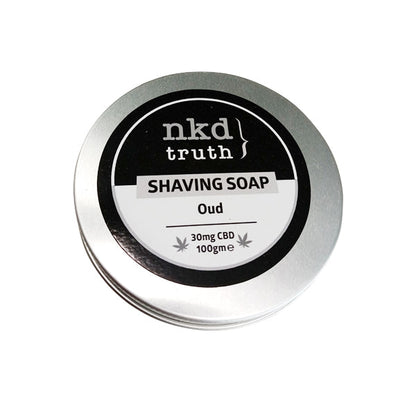 NKD 30mg CBD Speciality Shaving Soap 100g - Oud (Buy 1 Get 1 Free)