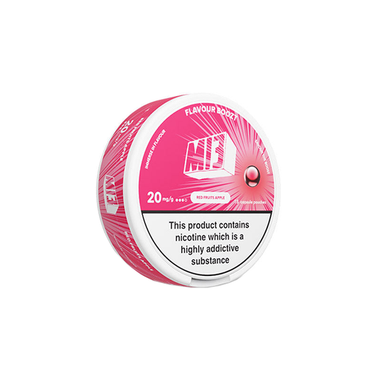 20mg MI3 Boozt Nicotine Pouches - 15 Pouches - Flavour: Red Fruits Apple