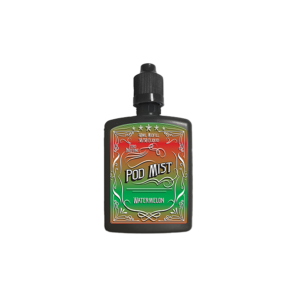 0mg Pod Mist Midfill 40ml Shortfill (50VG/50PG) - Flavour: Strawberry Raspberry Cherry Ice