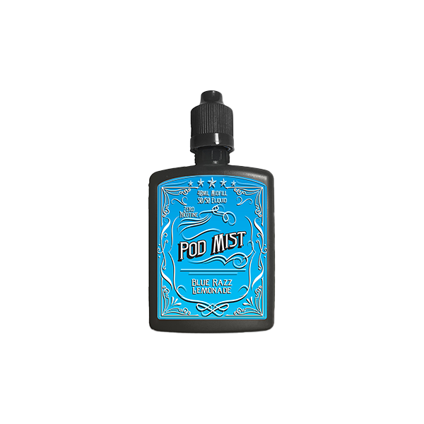 0mg Pod Mist Midfill 40ml Shortfill (50VG/50PG) - Flavour: Fresh Mint