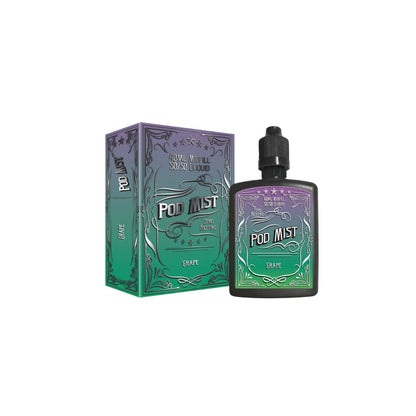 0mg Pod Mist Midfill 40ml Shortfill (50VG/50PG) - Flavour: Strawberry Raspberry Cherry Ice