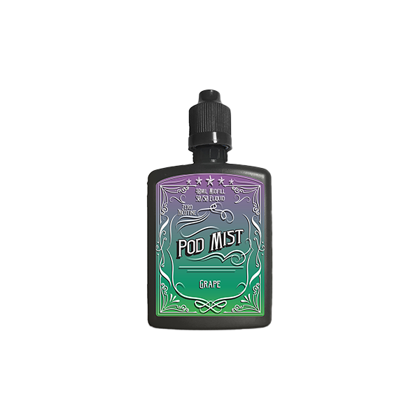 0mg Pod Mist Midfill 40ml Shortfill (50VG/50PG) - Flavour: Fresh Mint