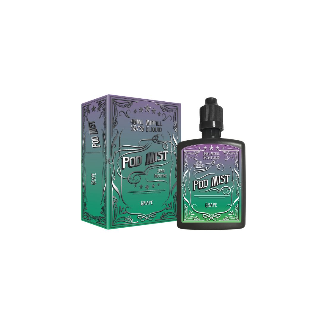 0mg Pod Mist Midfill 40ml Shortfill (50VG/50PG) - Flavour: Watermelon