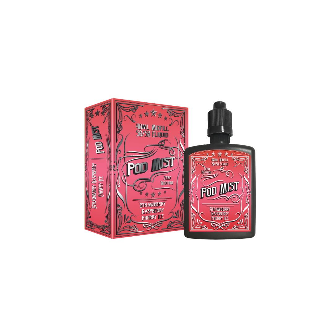 0mg Pod Mist Midfill 40ml Shortfill (50VG/50PG) - Flavour: Grape