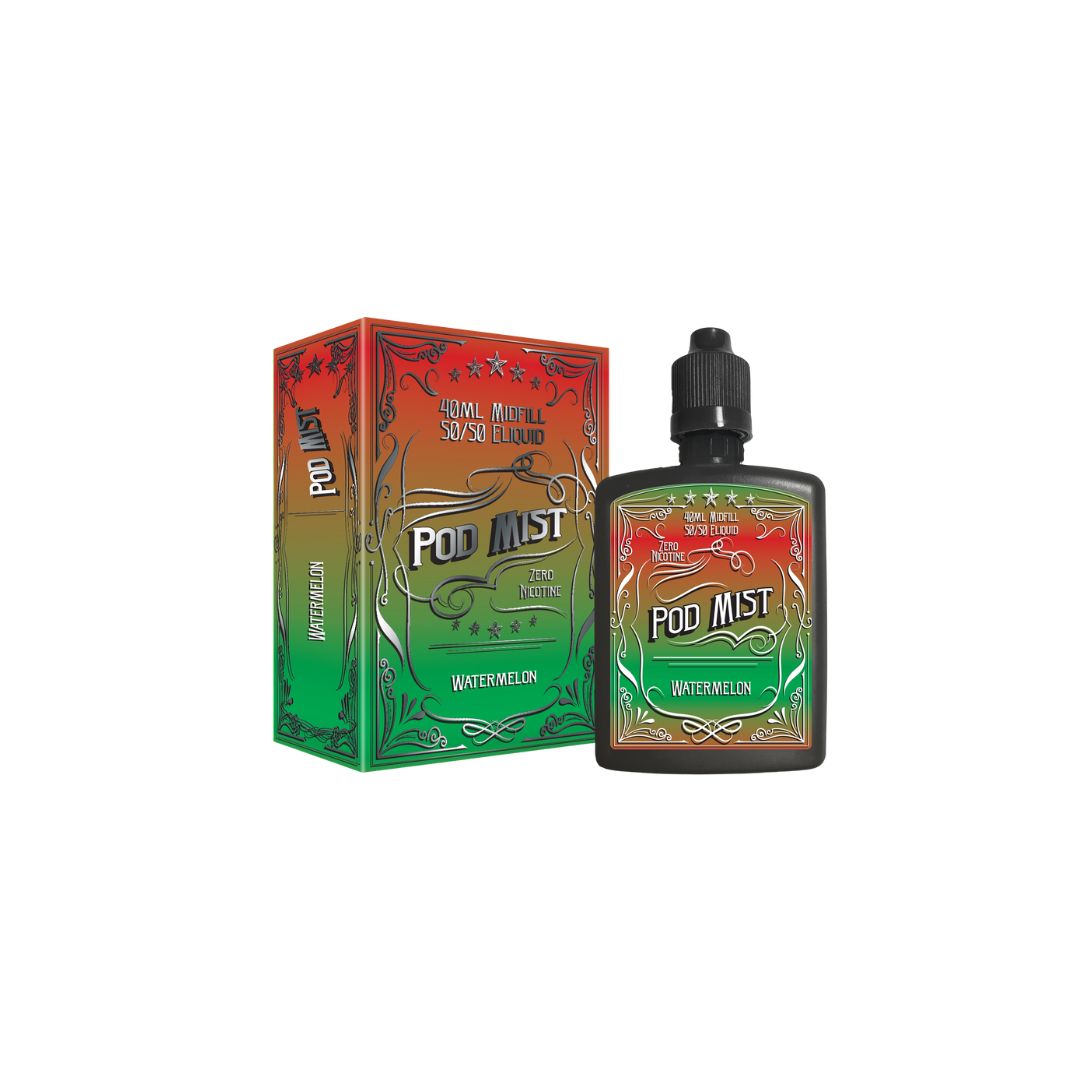 0mg Pod Mist Midfill 40ml Shortfill (50VG/50PG) - Flavour: Strawberry Ice