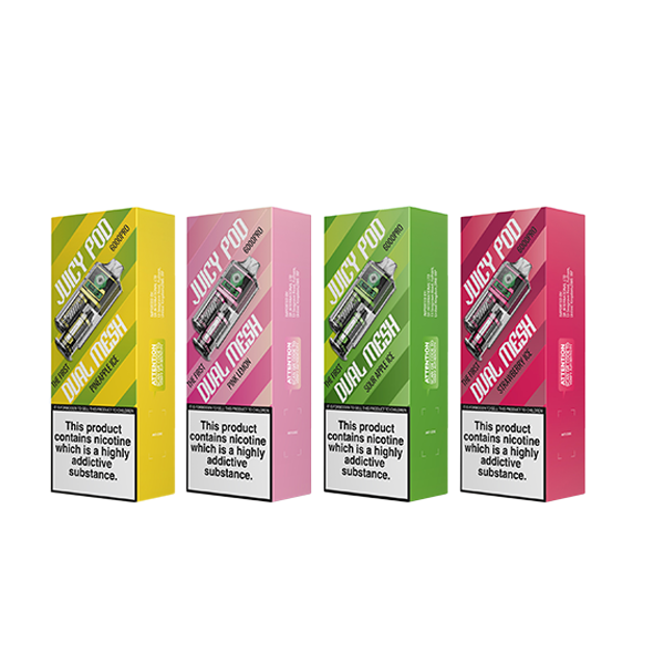 20mg Juicy Pod 6000 Pro Disposable Vape Kit 6000 Puffs - Flavour: Kiwi Passion Fruit Guava