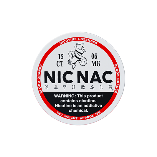 6mg Nic Nac Naturals Nicotine Pouch - Flavour: Blood Orange
