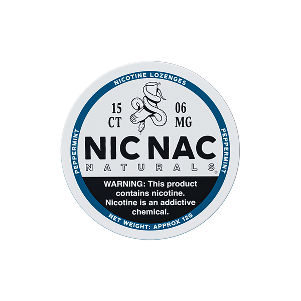 6mg Nic Nac Naturals Nicotine - 15 Lozenge Tablets - Flavour: Grapefruit