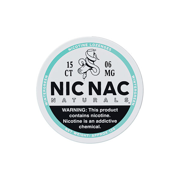 6mg Nic Nac Naturals Nicotine - 15 Lozenge Tablets - Flavour: Grapefruit