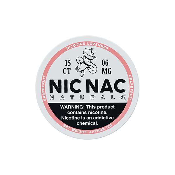 6mg Nic Nac Naturals Nicotine - 15 Lozenge Tablets - Flavour: Wintergreen