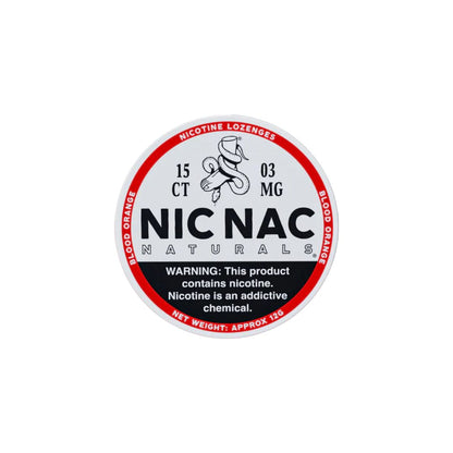 3mg Nic Nac Naturals Nicotine - 15 Lozenge Tablets - Flavour: Wintergreen