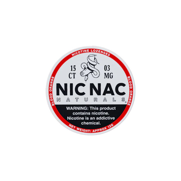 3mg Nic Nac Naturals Nicotine - 15 Lozenge Tablets - Flavour: Peppermint