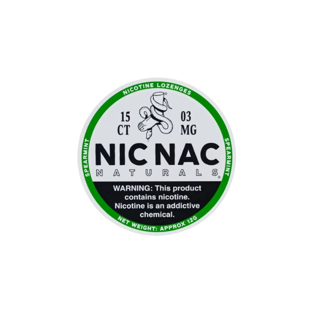 3mg Nic Nac Naturals Nicotine - 15 Lozenge Tablets (Buy 2 Get 1 Free) - Flavour: Wintergreen