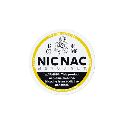 6mg Nic Nac Naturals Nicotine - 15 Lozenge Tablets (Buy 2 Get 1 Free) - Flavour: Grapefruit