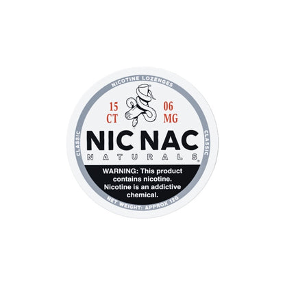 6mg Nic Nac Naturals Nicotine - 15 Lozenge Tablets (Buy 2 Get 1 Free) - Flavour: Wintergreen