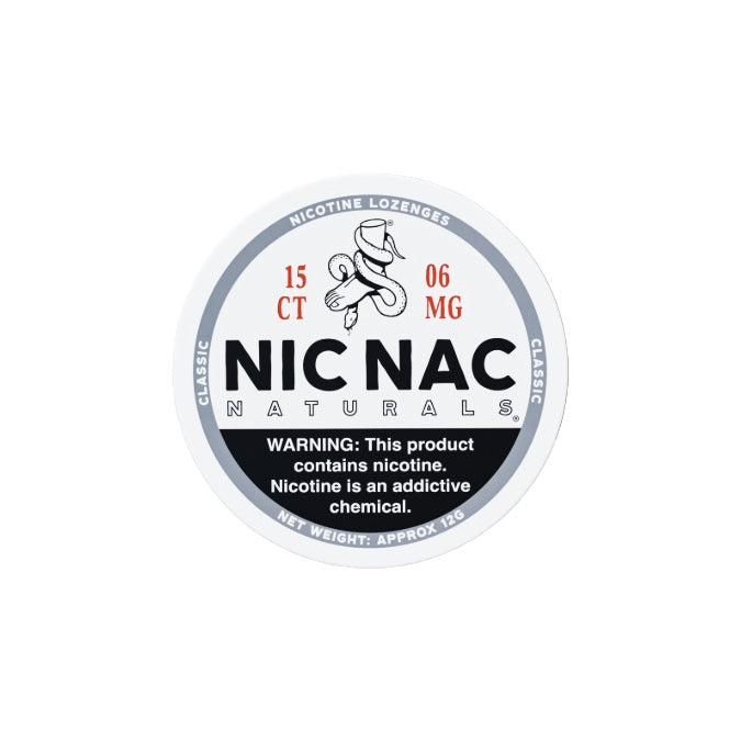 6mg Nic Nac Naturals Nicotine - 15 Lozenge Tablets (Buy 2 Get 1 Free) - Flavour: Spearmint