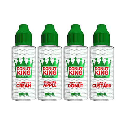 Donut King 100ml Shortfill 0mg (70VG/30PG) - Flavour: Vanilla Custard