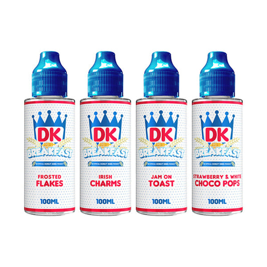 DK Breakfast 100ml Shortfill 0mg (70VG/30PG) - Flavour: Pancakes & Syrup