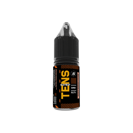 12mg Tens 50/50 10ml (50VG/50PG) - (Full Box) Pack Of 10 - Flavour: Fruity Blackjack