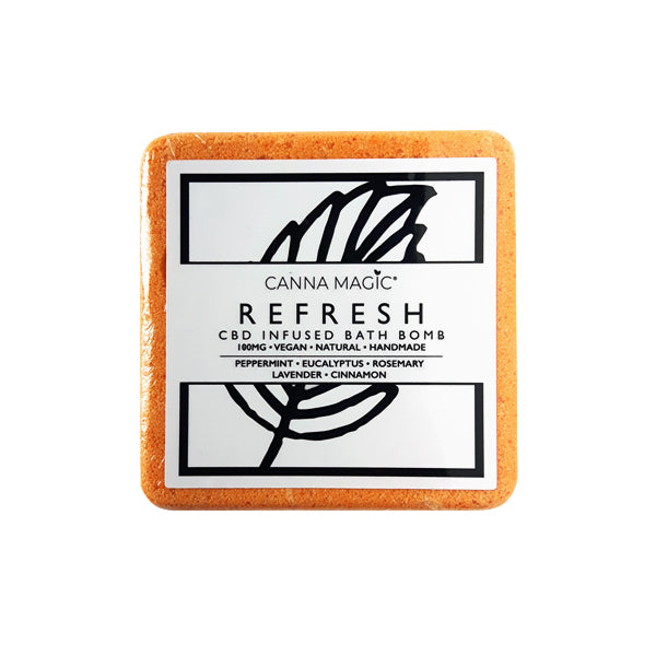 Canna Magic Handmade 100mg CBD Bath Bombs - Flavour: Relax