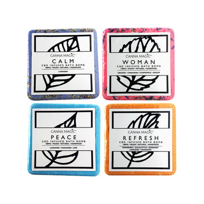 Canna Magic Handmade 100mg CBD Bath Bombs - Flavour: Relax