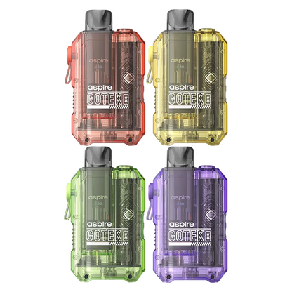 Aspire Gotek X Pod Vape Kit 16W - Stoptober Special Offer! - Color: Translucent Black