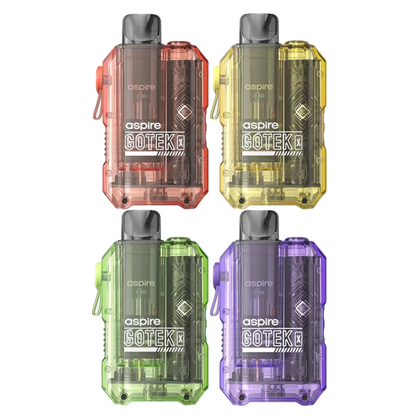 Aspire Gotek X Pod Vape Kit 16W - Color: Translucent Black