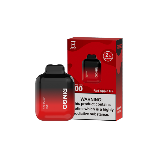 20mg B+MOR Ringo Dual Mesh Disposable Vape Device 600 Puffs - Flavour: Strawberry Ice Cream