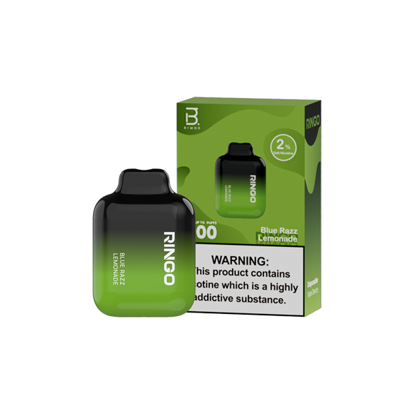 20mg B+MOR Ringo Dual Mesh Disposable Vape Device 600 Puffs - Flavour: Mr Blue