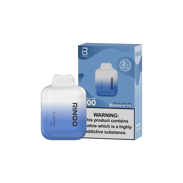 20mg B+MOR Ringo Dual Mesh Disposable Vape Device 600 Puffs - Flavour: Strawberry Ice Cream