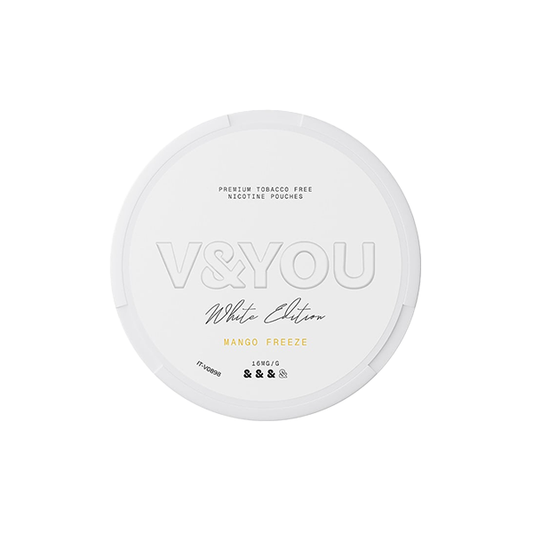 8.8mg V&YOU White Edition Nicotine Pouch - 20 Pouches - Flavour: Mint Ice