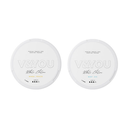 8.8mg V&YOU White Edition Nicotine Pouch - 20 Pouches - Flavour: Mango Freeze