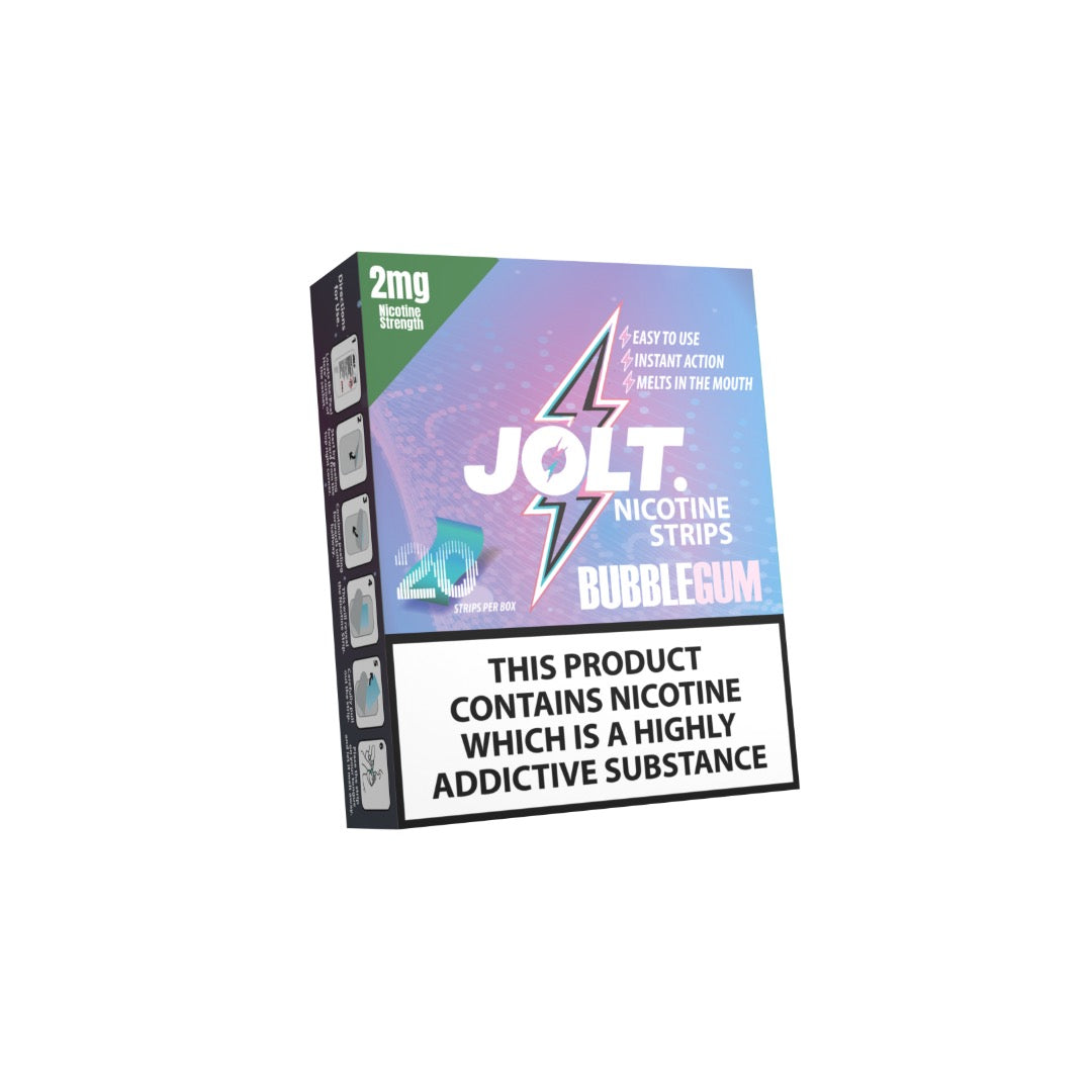 2mg JOLT Nicotine Strips - 20 Strips - Flavour: Raspberry