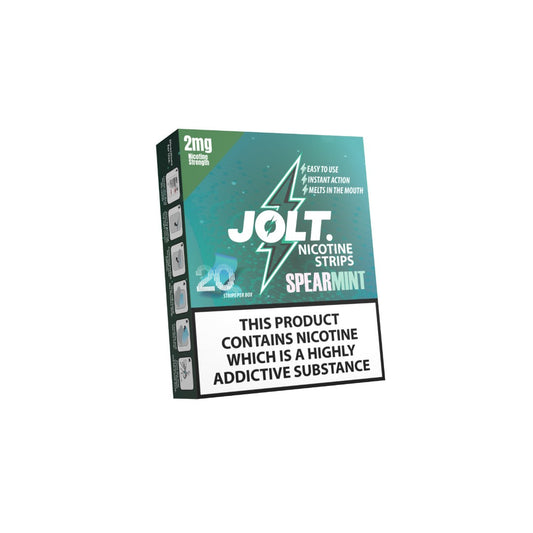 2mg JOLT Nicotine Strips - 20 Strips - Flavour: Spearmint