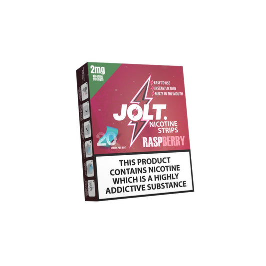 2mg JOLT Nicotine Strips - 20 Strips - Flavour: Raspberry