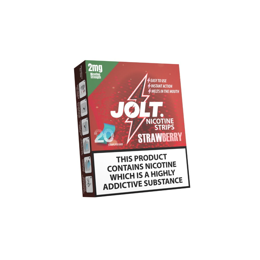 2mg JOLT Nicotine Strips - 20 Strips - Flavour: Strawberry