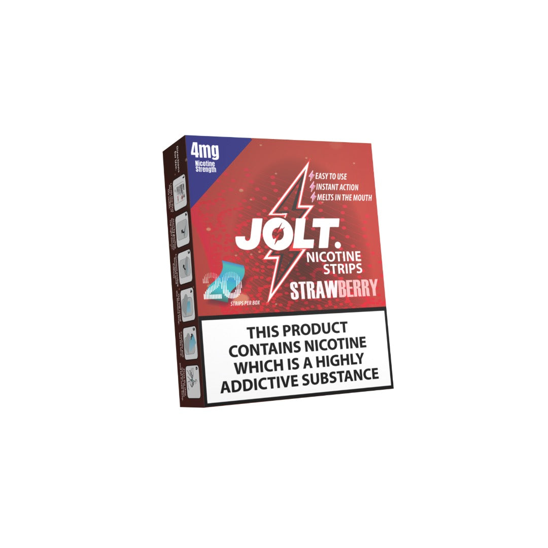 4mg JOLT Nicotine Strips - 20 Strips - Flavour: Strawberry