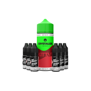 0mg Crystalize Bar Salts 120ml Longfill (50VG/50PG) + 6x Free 20mg Nicotine Shots 10ml - Flavour: Watermelon