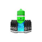 0mg Crystalize Bar Salts 120ml Longfill (50VG/50PG) + 6x Free 20mg Nicotine Shots 10ml - Flavour: Watermelon