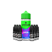 0mg Crystalize Bar Salts 120ml Longfill (50VG/50PG) + 6x Free 20mg Nicotine Shots 10ml - Flavour: Gummi Bears