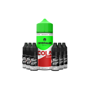 0mg Crystalize Bar Salts 120ml Longfill (50VG/50PG) + 6x Free 20mg Nicotine Shots 10ml - Flavour: Cola