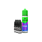 0mg Crystalize Bar Salts 60ml Longfill (50VG/50PG) + 3x Free 20mg Nicotine Shots 10ml - Flavour: Watermelon