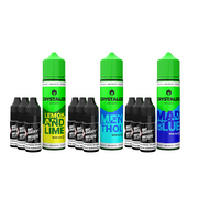 0mg Crystalize Bar Salts 60ml Longfill (50VG/50PG) + 3x Free 20mg Nicotine Shots 10ml - Flavour: Mad Blue