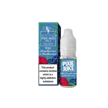 10mg Pixie Juice Volume 2 10ml Nic Salts (50VG/50PG) - Flavour: Raspberry & Plum