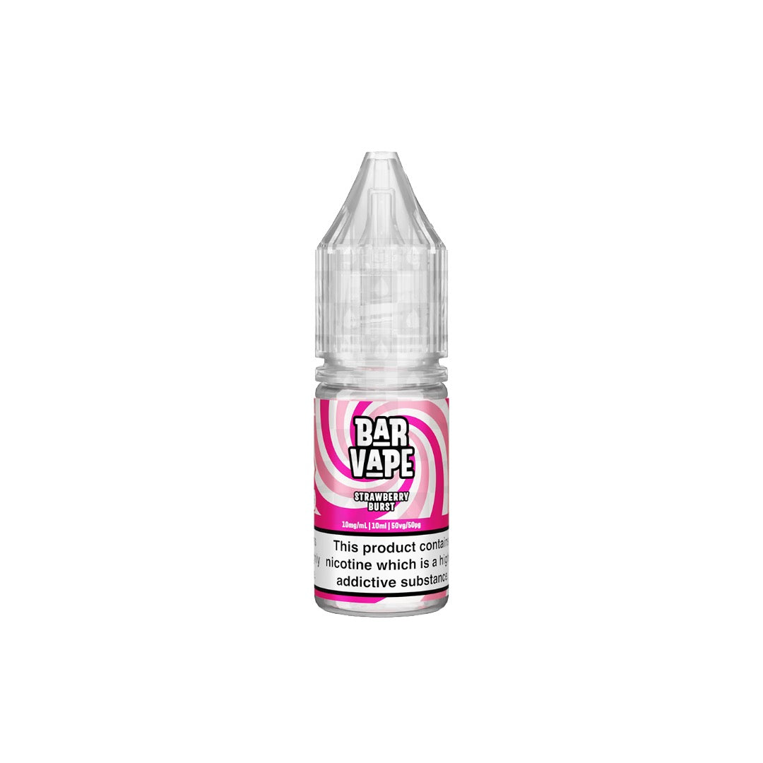 20mg Bar Vape 10ml Nic Salts (50VG/50PG) - Flavour: Strawberry Burst