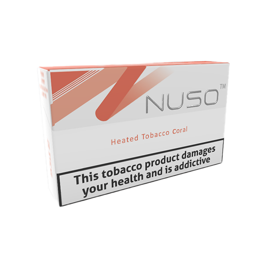 NUSO Heated Tobacco Sticks Strength 3 - 20 Sticks - Flavour: Coral Tobacco