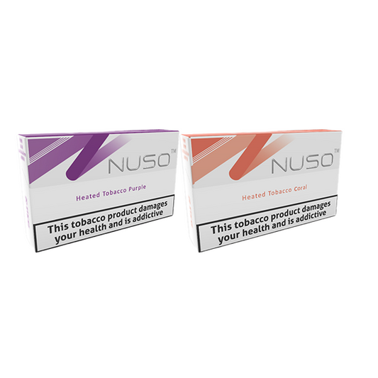 NUSO Heated Tobacco Sticks Strength 3 - 20 Sticks - Flavour: Coral Tobacco