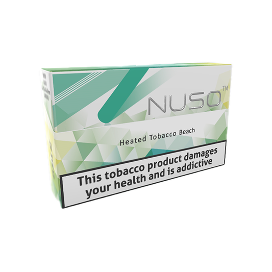 NUSO Heated Tobacco Sticks Strength 2 - 20 Sticks - Flavour: Beach Tobacco